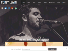 Tablet Screenshot of coreylewinmusic.com
